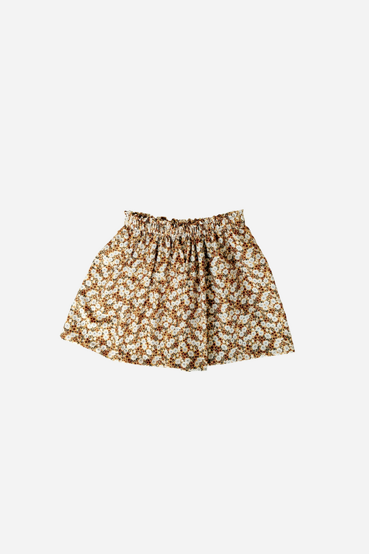 Skirt || Browny Flowers